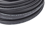 Black compressed air hose 10 x 3.5 mm in linear meter.